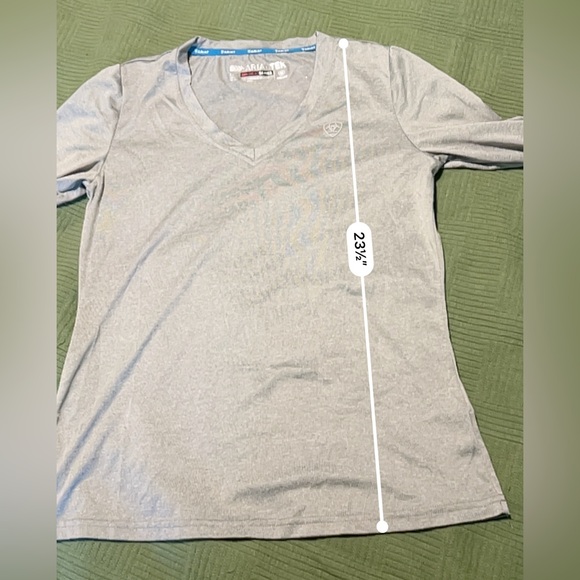 Ariat Tek Heat Series Light Grey Long- Sleeve  Size M - Picture 8 of 9